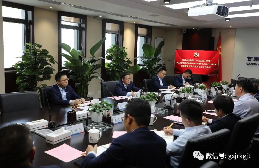 安博网页版（华龙证券）党委主题教育领导小组办公室召开第二次工作会议